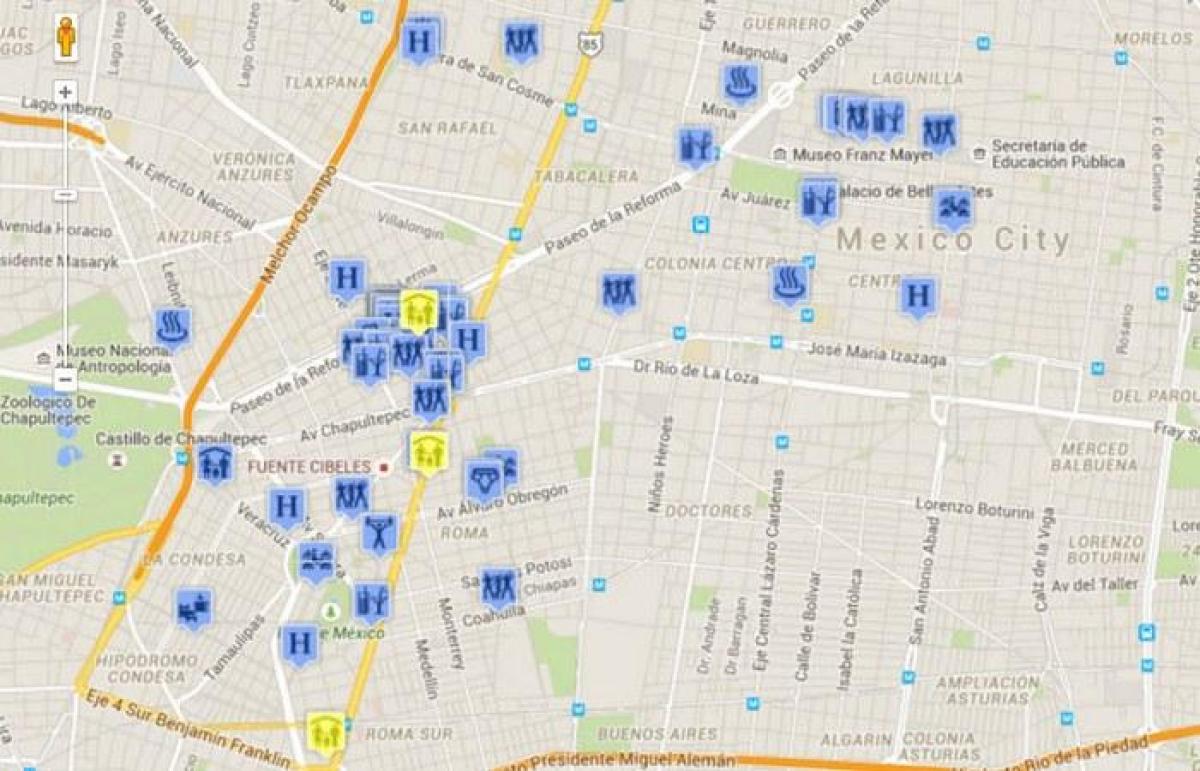 gay zemljevid Mexico City