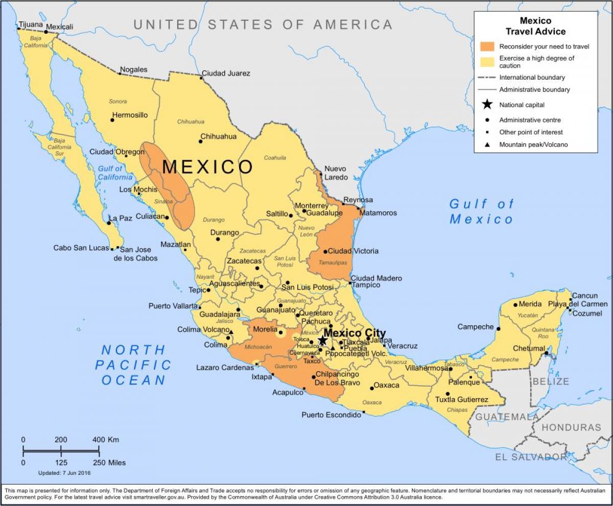 zemljevid Mehike Mestu in okolici