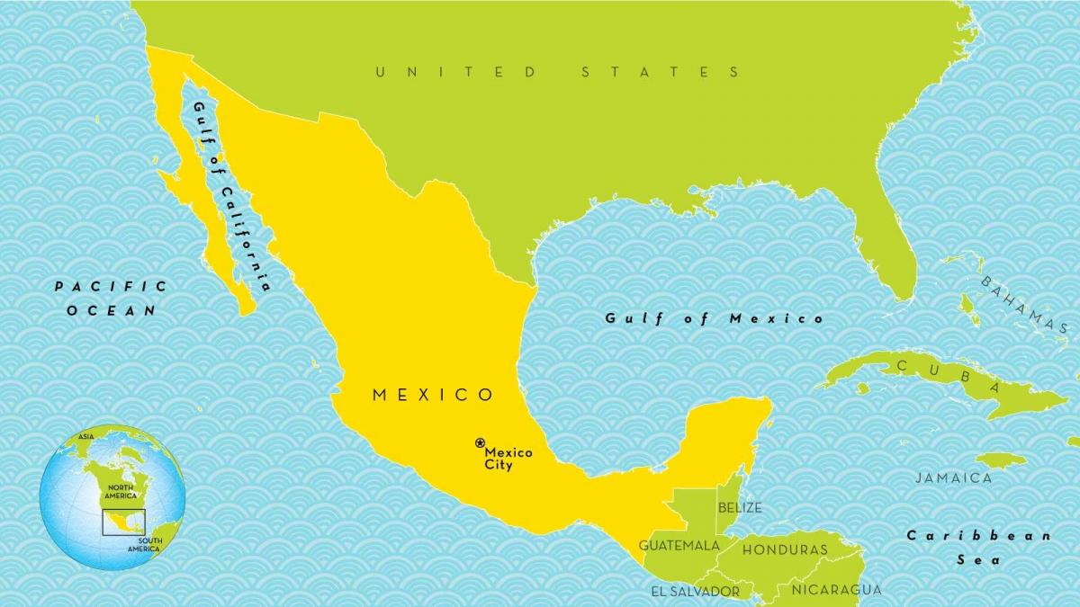 zemljevid Mexico City