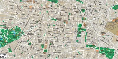 Mexico City ulici zemljevid