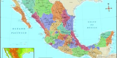 Zemljevid Mexico City, zip code