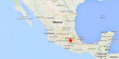 Kapital Mehika zemljevid