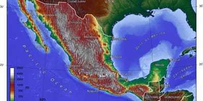 Mexico City topografskih zemljevidov