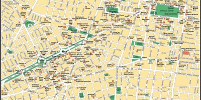 Zemljevid Mexico City točke interesa