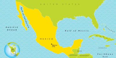 Zemljevid Mexico City