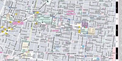 Zemljevid streetwise Mexico City