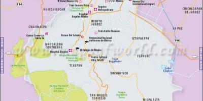 Mexico City zemljevid lokacije